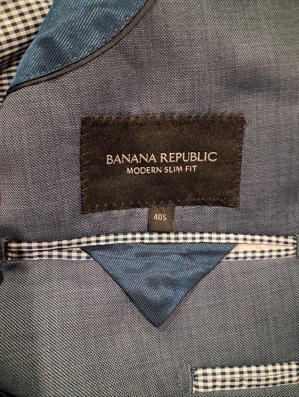 Banana Republic Mens Suit Size 40s Pants 32x30 Wool Slim Fit - Picture 5 of 9